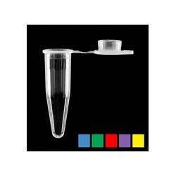0.2 ml Individual Tubes with attached Flat Cap, Green MAT100G