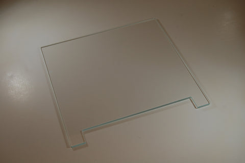 OWL Scientific P10 Notched glass, 20 x 20cm x 1/8 thick" P10-2020-NG
